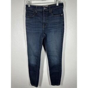 Everlane Jeans Womens 29 Blue High Rise Skinny Stretch Dark Wash Denim Pants